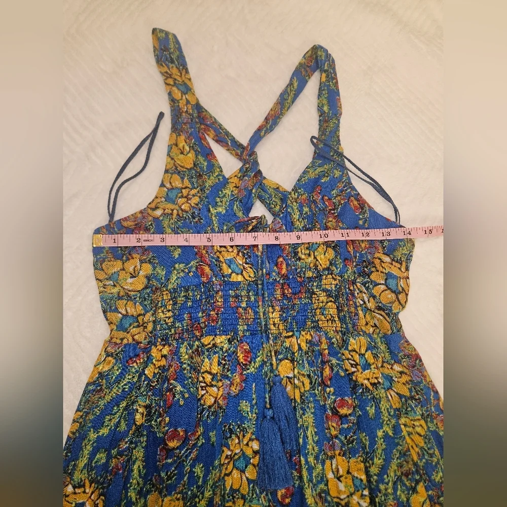 Free People Washed Ashore Floral Strappy Romantic Sundress Size XS - Picture 8 of 10